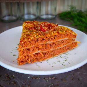 Lazanje s veganskom kobasicom